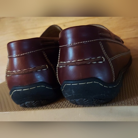 JOHNSTON & MURPHY SHEEPSKIN 25-8343 MEN'S DARK BROWN LEATHER LOAFERS SIZE 13 M - Picture 9 of 15